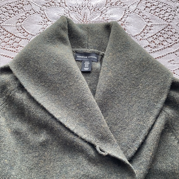 Adrienne Vittadini ⭐️ sweater coat ⭐️ loden green ⭐️ shawl collar ⭐️  size M ⭐️ - Picture 5 of 7